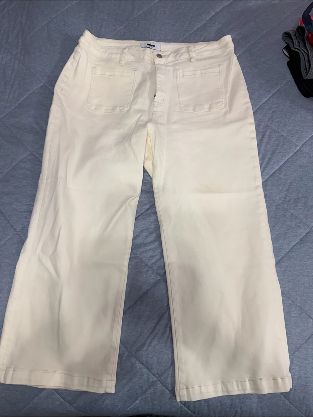 Mica Cream Wide-Leg Women’s Jeans